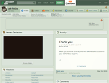Tablet Screenshot of cat-hicks.deviantart.com