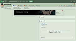 Desktop Screenshot of anthophobe.deviantart.com