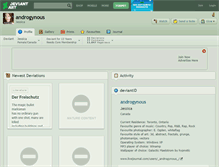Tablet Screenshot of androgynous.deviantart.com