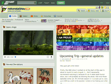 Tablet Screenshot of nekonotaishou.deviantart.com