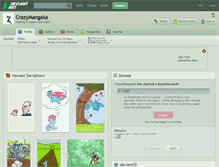 Tablet Screenshot of crazymangaka.deviantart.com