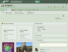 Tablet Screenshot of im-hatin-it.deviantart.com