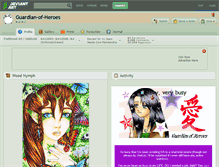 Tablet Screenshot of guardian-of-heroes.deviantart.com