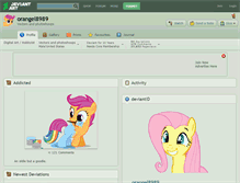 Tablet Screenshot of orangel8989.deviantart.com