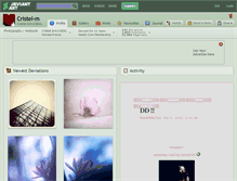 Tablet Screenshot of cristel-m.deviantart.com