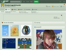 Tablet Screenshot of elmejormagodelmundo.deviantart.com