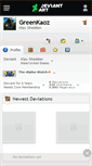 Mobile Screenshot of greenkaoz.deviantart.com
