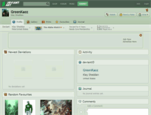 Tablet Screenshot of greenkaoz.deviantart.com