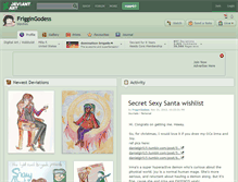 Tablet Screenshot of friggingodess.deviantart.com