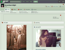 Tablet Screenshot of novemberxnight.deviantart.com