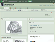 Tablet Screenshot of duo-maxwell-club.deviantart.com