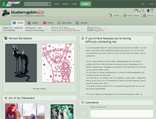 Tablet Screenshot of blueberrygoblin.deviantart.com