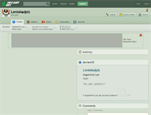 Tablet Screenshot of lenismadplz.deviantart.com