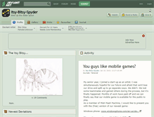 Tablet Screenshot of itsy-bitsy-spyder.deviantart.com