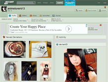 Tablet Screenshot of animeluver613.deviantart.com