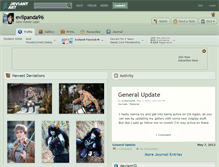 Tablet Screenshot of evilpanda96.deviantart.com