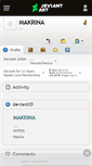 Mobile Screenshot of makrina.deviantart.com