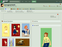 Tablet Screenshot of jennygreenteeth.deviantart.com