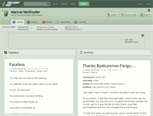 Tablet Screenshot of marcus-vansnyder.deviantart.com