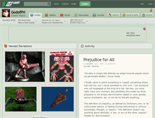 Tablet Screenshot of godofph.deviantart.com