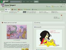 Tablet Screenshot of kyoya-tategami.deviantart.com