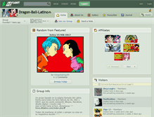 Tablet Screenshot of dragon-ball-latino.deviantart.com