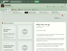 Tablet Screenshot of leomutt.deviantart.com