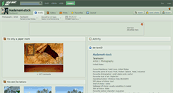 Desktop Screenshot of madamem-stock.deviantart.com