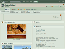Tablet Screenshot of madamem-stock.deviantart.com