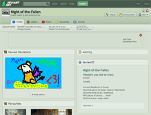 Tablet Screenshot of night-of-the-fallen.deviantart.com
