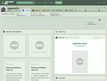 Tablet Screenshot of carevi421.deviantart.com