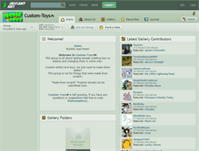 Tablet Screenshot of custom-toys.deviantart.com