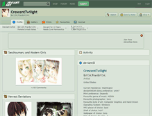 Tablet Screenshot of crescenttwilight.deviantart.com