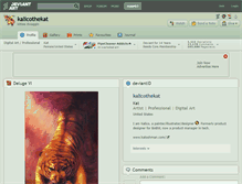 Tablet Screenshot of kalicothekat.deviantart.com