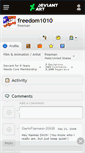 Mobile Screenshot of freedom1010.deviantart.com