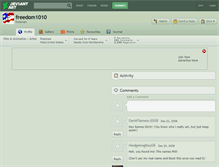Tablet Screenshot of freedom1010.deviantart.com