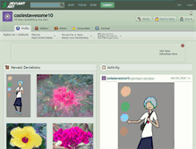 Tablet Screenshot of coolestawesome10.deviantart.com