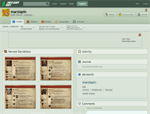 Tablet Screenshot of marzlapin.deviantart.com