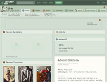 Tablet Screenshot of dirin.deviantart.com