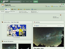 Tablet Screenshot of magicstix.deviantart.com