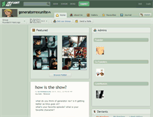 Tablet Screenshot of generatorrexunite.deviantart.com