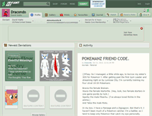 Tablet Screenshot of dracondo.deviantart.com