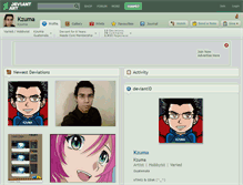 Tablet Screenshot of kzuma.deviantart.com