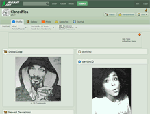Tablet Screenshot of clonedflea.deviantart.com