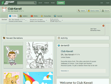 Tablet Screenshot of club-kawaii.deviantart.com