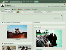 Tablet Screenshot of dellacero.deviantart.com