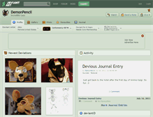 Tablet Screenshot of demonpencil.deviantart.com