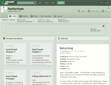 Tablet Screenshot of panthershade.deviantart.com