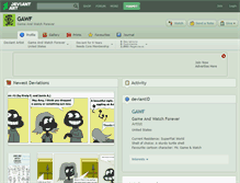 Tablet Screenshot of gawf.deviantart.com