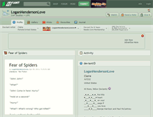 Tablet Screenshot of loganhendersonlove.deviantart.com
